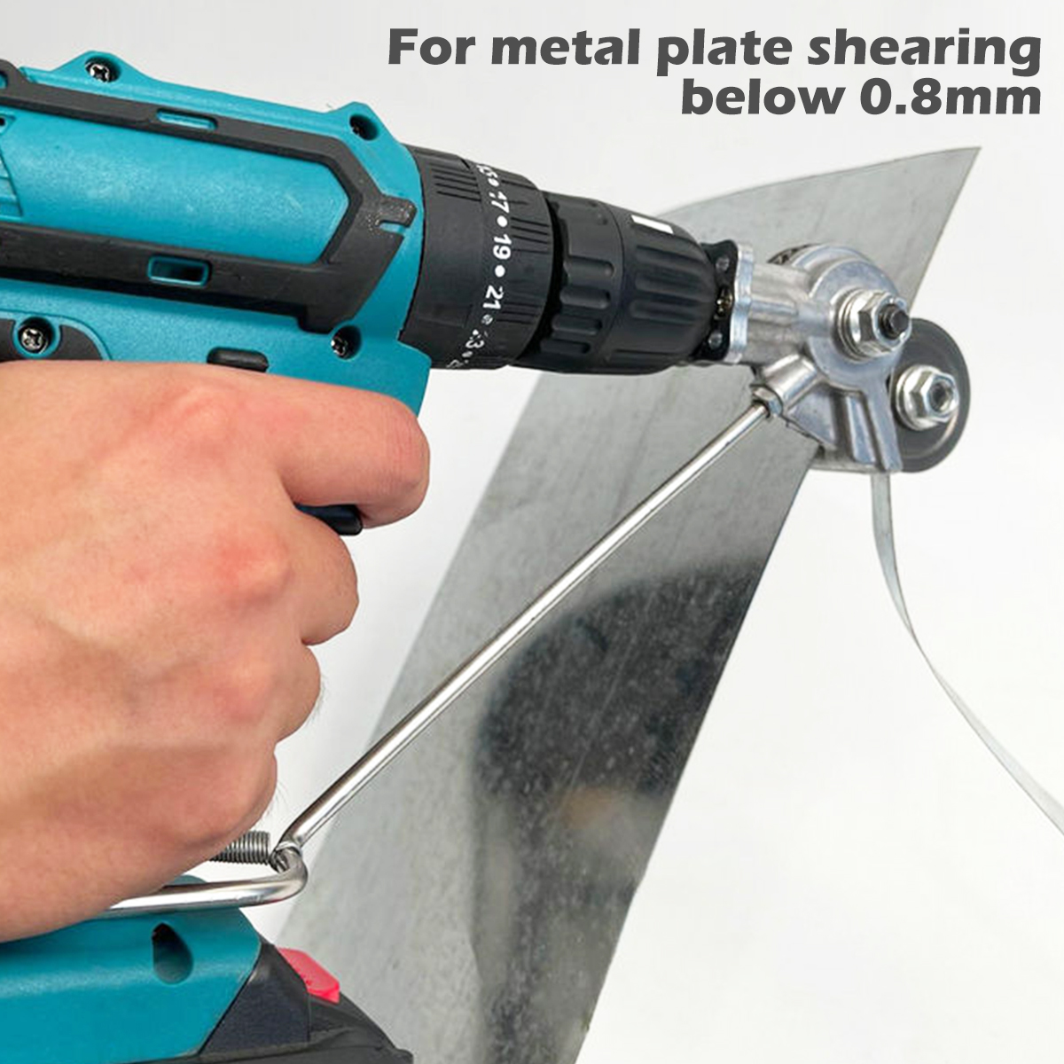 Gpoty Electric Drill Plate Cutter,Portable Metal Nibbler Cutter